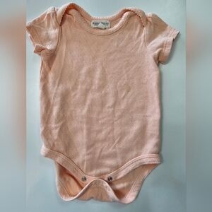 Rabbit & Bear Peach Onesie Bodysuit